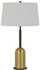 Cal® Lighting & Accessories Rimini Antique Brass/Black Desk Lamp-0
