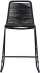 Armen Living Shasta Black Rope/Steel Outdoor Bar Stool-3
