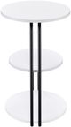Coaster® Hilly White Side Table with Black Base-2