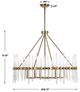 Uttermost® Crystal Warn Brass Chandelier-2