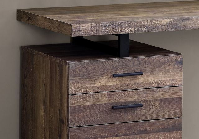 Monarch Specialties Inc. Brown Reclaimed Wood 48" Computer Desk-1
