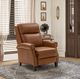BarcaLounger® Byron Chaps Saddle Leather Power Recliner-2