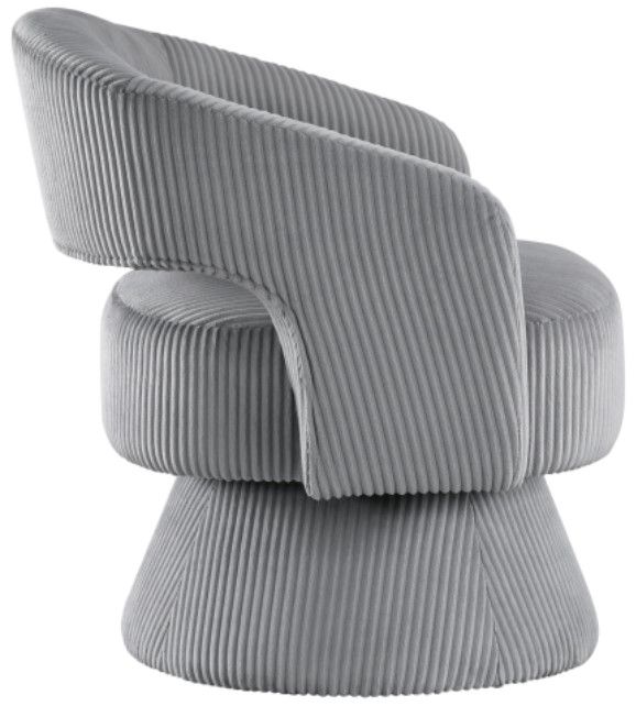 Homelegance® Upton Dark Gray Swivel Chair-3