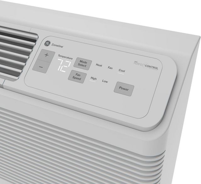 GE Zoneline® 15,000 BTU's Gray White Heat Pump Air Conditioner -5