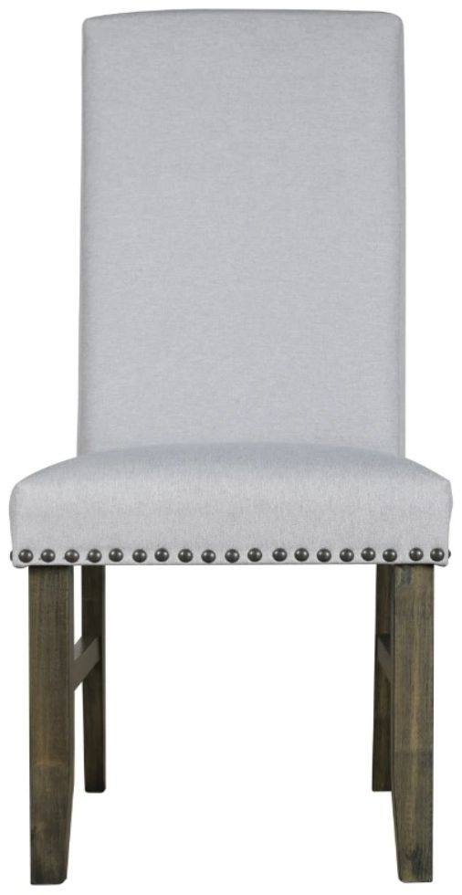 New Classic® Home Furnishings Julius Gray Upholstered Dining Side Chair -1