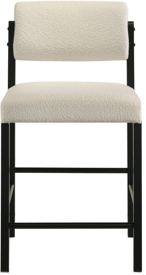 Coaster® Kehoe 2-Piece Black/Cream Counter Stool Set-4