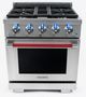 Vezeni Randolph Collection 30" Stainless Steel Pro Style Gas Range-0