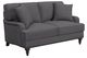 Elements International Abby Heirloom Charcoal Loveseat with Pillows-1