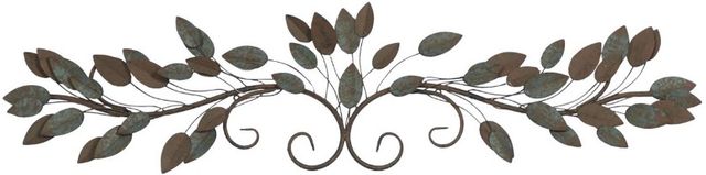 Deco Marche Blue 12" Leaf Wall Decor-0