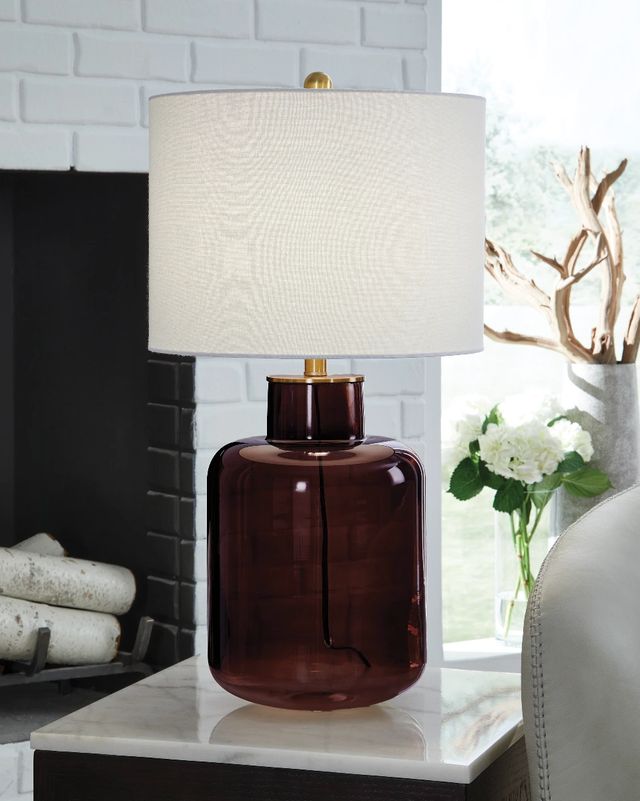 Signature Design by Ashley® Mette Brown/Gold Table Lamp-2