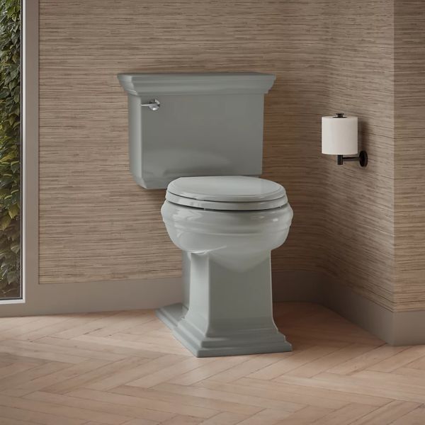 KOHLER® Memoirs® Ice Gray Elongated Bowl with Concealed Trapway-2