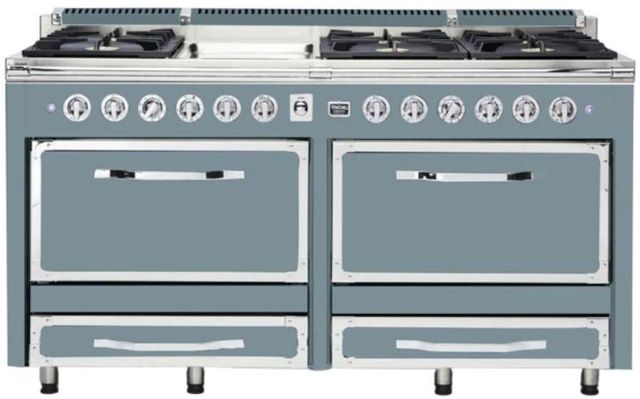 Viking® Tuscany 66" November Sky Pro Style Dual Fuel Range-0
