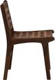 Dovetail Furniture Carden Brown Leather Dining Chair-3