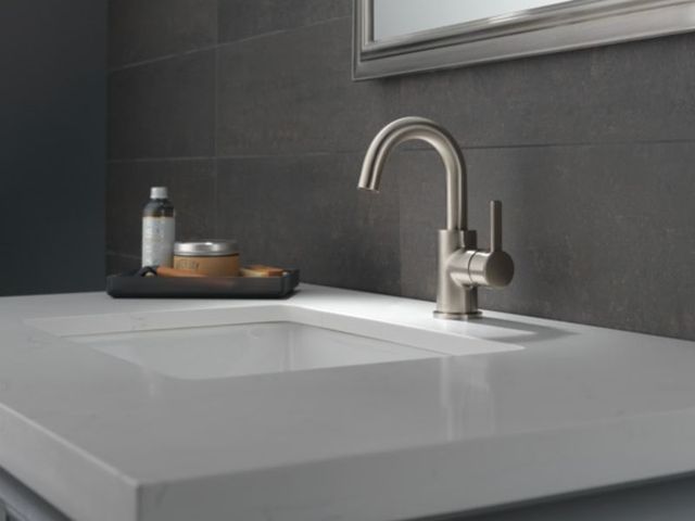 Peerless Precept® Brushed Nickel 8" Single Handle Lavatory Faucet-1