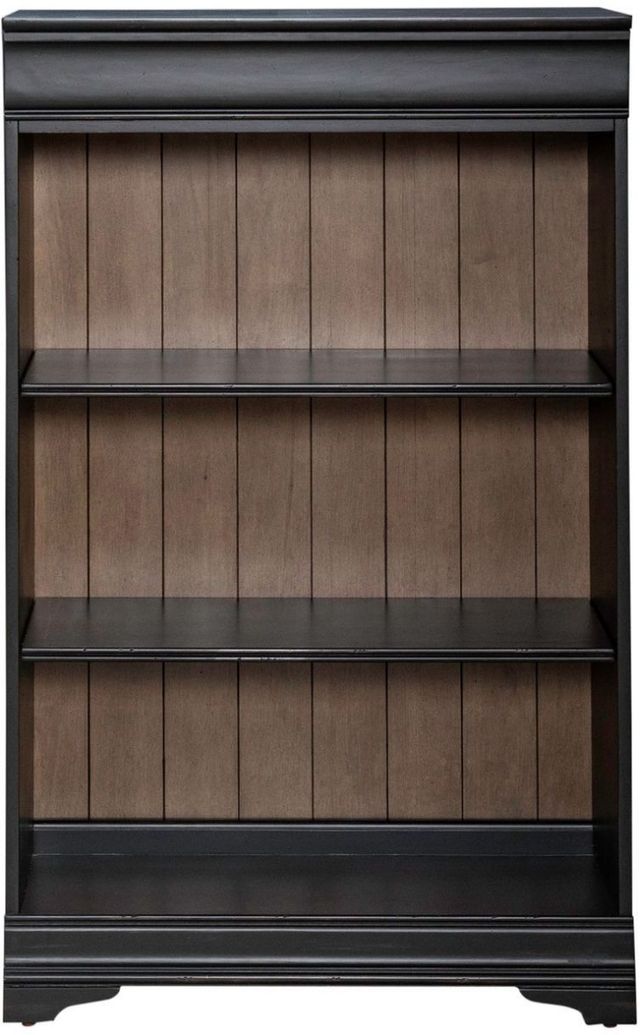 Liberty Furniture Meritage 4-Piece Aged Charcoal/Caramel Bookcase-2