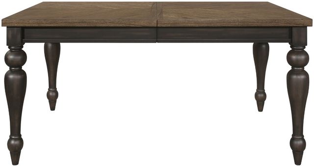Crown Mark Hilara Brown Dining Table with Dark Brown Base-1