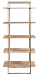 Bassett Mirror Adrienne Antique Brass/Brown Etagere-1