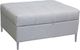Edgewood Furniture Laporta Silver Storage Ottoman-0