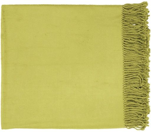 Surya Tian Tian Olive 50"x67" Throw Blanket-0