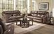 Catnapper® Ferrington Dusk Power Headrest Power Lay Flat Reclining Sofa-2