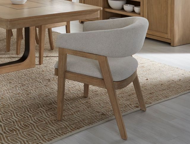 Parker House® Escape 6-Piece Glazed Natural Oak Full Dining Set with Buffet Server-7