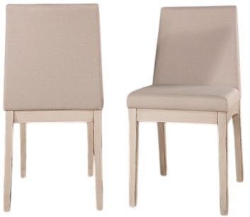 HH2 Home Clarion 2-Piece Sea White Upholstered Dining Chairs-0