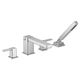 Moen® 90 Degree Chrome Two-Handle High Arc Roman Tub Faucet-1
