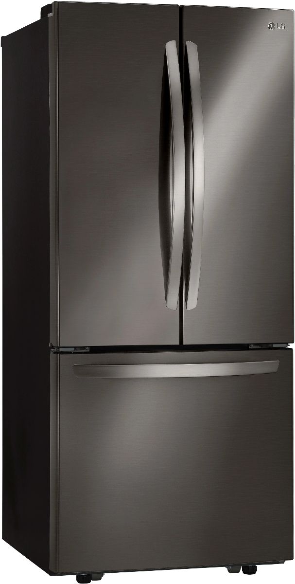 LG 30" 21.8 Cu. Ft. 3-Door French Door Refrigerator-Black Stainless Steel-2