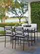 Tommy Bahama® Outdoor Pavlova Graphite Counter Stool with Ivory Sunbrella Fabric-2