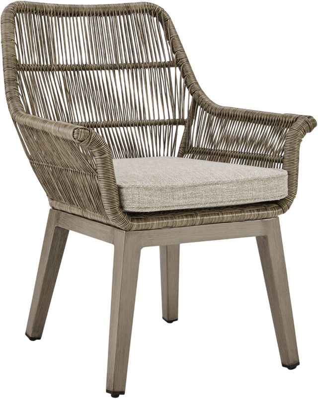 Signature Design by Ashley® Beach Front 2-Piece Beige Arm Chair with Cushion-2