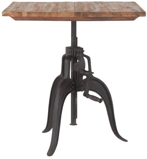 Home Trends & Design Industrial Loft Natural Dining Table-0