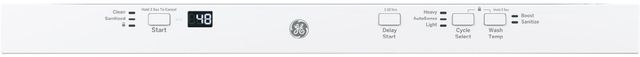 GE® 24" White on White Built-In Dishwasher-4