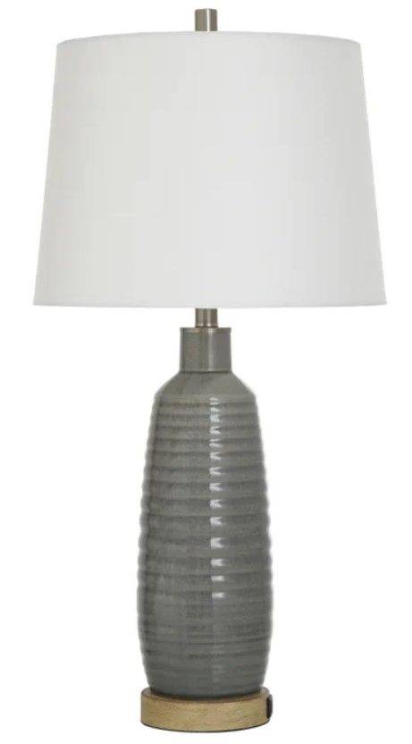 StyleCraft Gray Washed Table Lamp-0