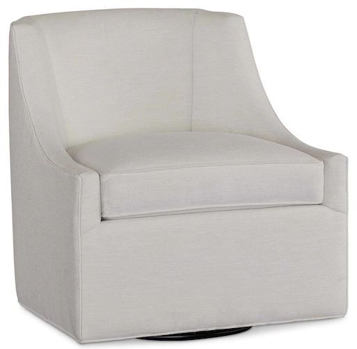 Bassett® Furniture Sylva Gray Swivel Chair-1
