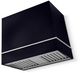 La Cornue Cornufé Loge 36" Matte Black Wall Mounted Range Hood with Polished Chrome Trim-0