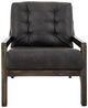 International Furniture Direct Balam Black/Stained Dark Accent Chair-1