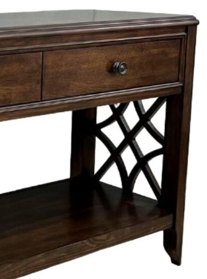 Elements International Phillipe Cherry Sofa Table-1