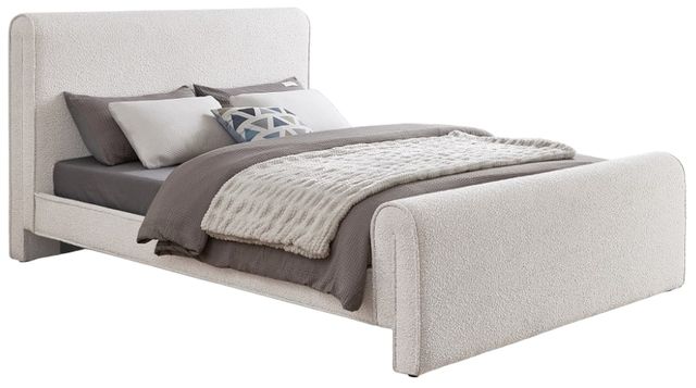 Meridian Furniture Stylus Cream Full Upholstered Panel Bed-0