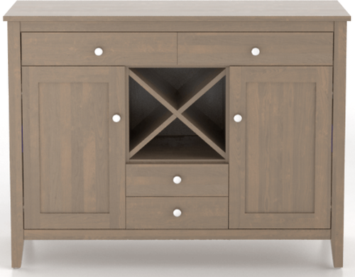 Canadel Gourmet Weathered Gray Washed Buffet-1