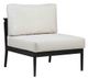 Ratana Copacabana Black Aluminum Armless Chair-0