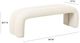 TOV Furniture Leigh Cream Channeled Bench-2