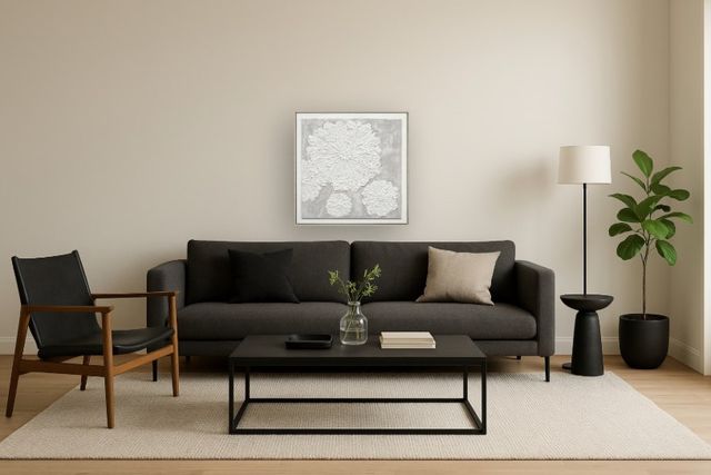 Classy Living Organic Textured Elegance I Wall Art-1