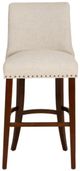 Powell® Auden Beige/Natural Espresso Bar Stool-3