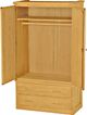 Crate Designs™ Furniture Classic Shelf And Hanging Rod Armoire-0