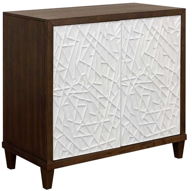 Martin Furniture Komodo Dark Brown/White Accent Cabinet-0