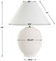 Uttermost® Rocio Matte White Table Lamp-2