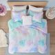 Olliix by Intelligent Design Cassiopeia Aqua Full/Queen Watercolor Tie Dye Printed Comforter Set-1