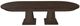 Mavin Customizable 48" x 96" Oval Dining Table-1