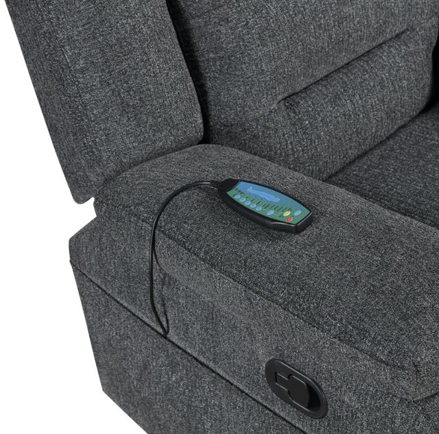 New Classic® Home Furnishings Redondo Dark Gray Manual Glider Recliner-4