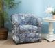 Powell® Adella Denim Swivel Chair-1